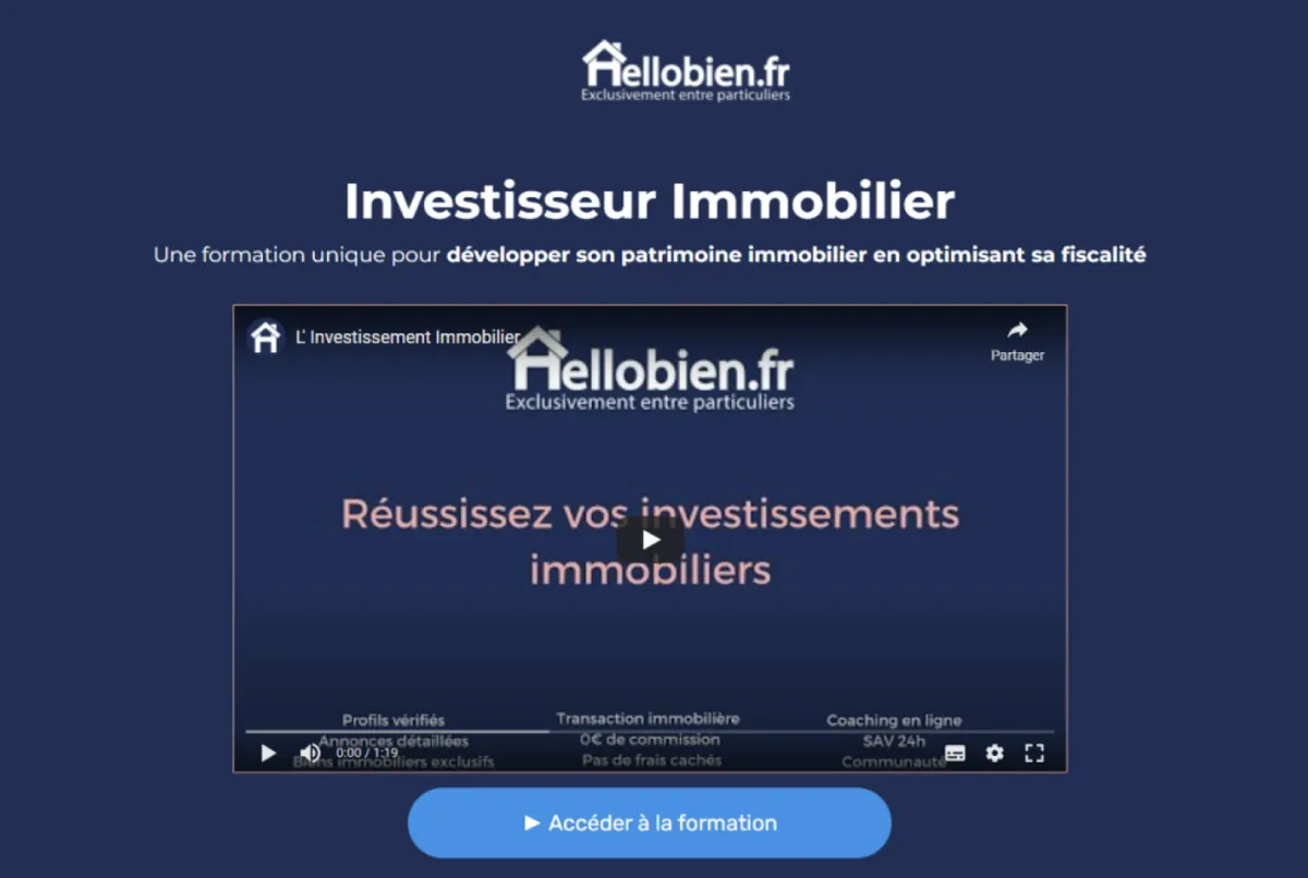 Avis clients et test complet : Formation B Plan Invest Loc pour investisseurs immobiliers