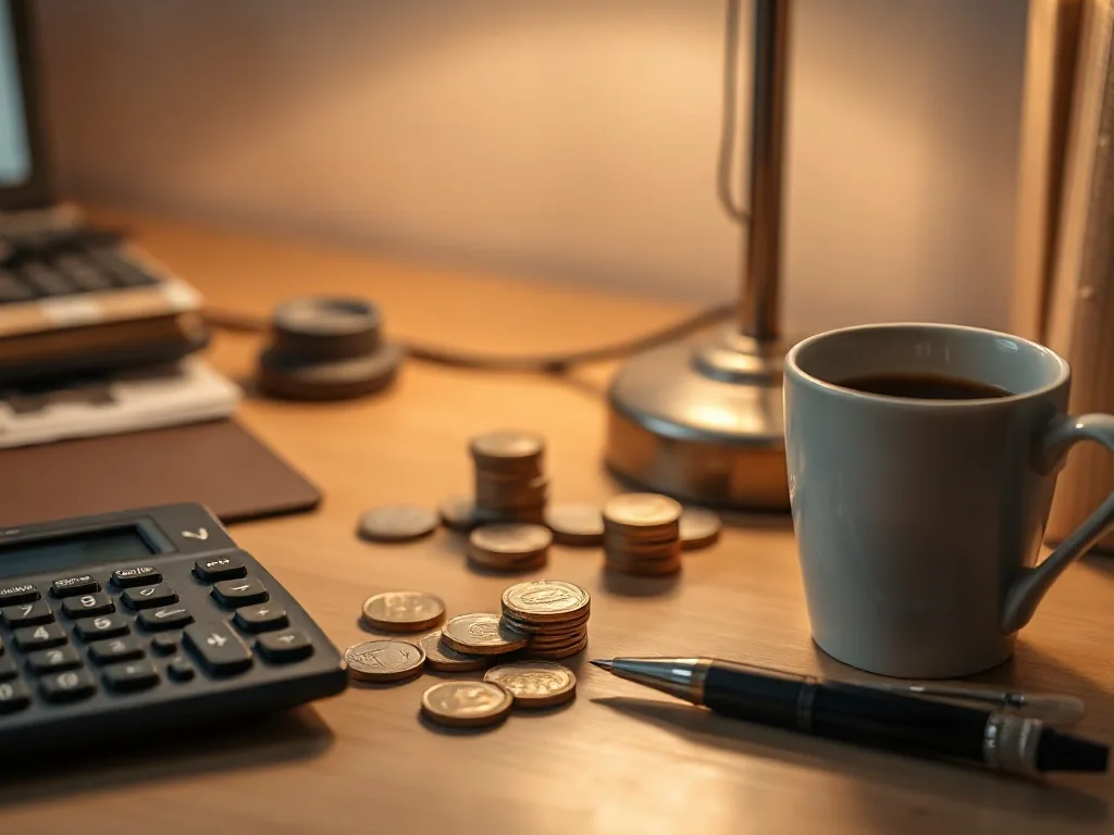 Document officiel 'Budget 2026' avec stylo et calculatrice, symbolisant la réforme de la défiscalisation des pensions alimentaires